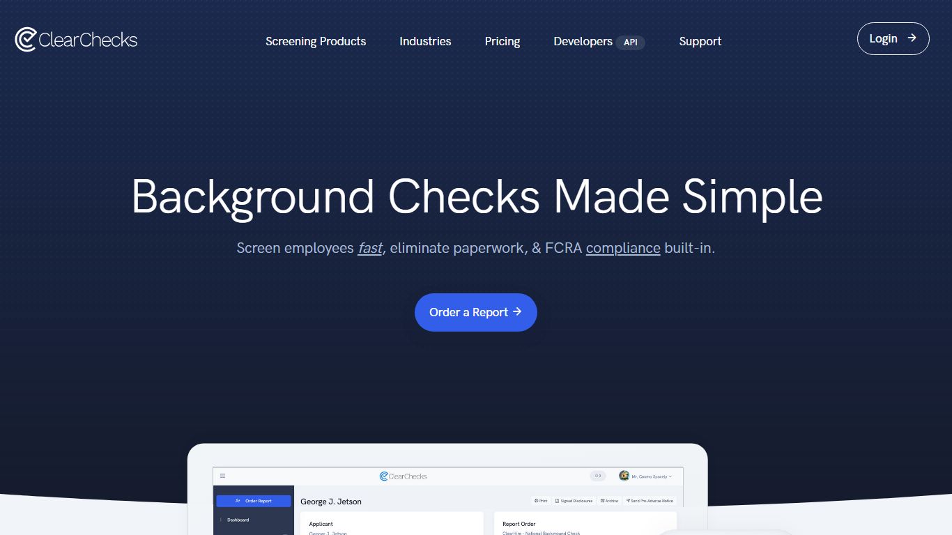 ClearChecks - Employment Background Checks and Screening